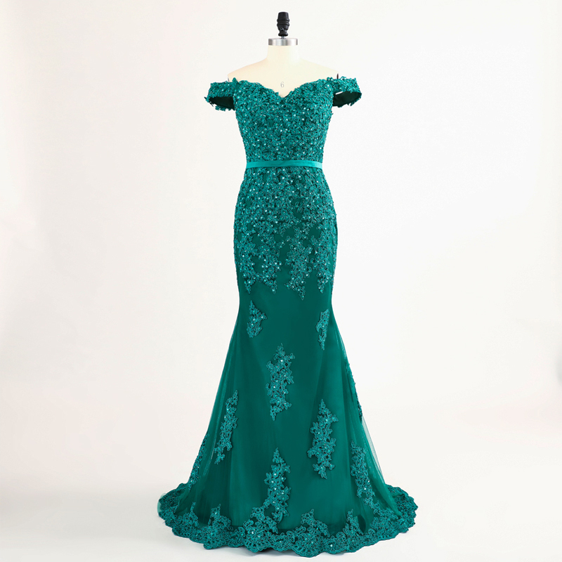 2020 Real Mermaid Evening Dresses Emerald Green Off the Shoulder Beaded Lace Sequins Sash Long Evening Gowns Sexy Prom Dresses Party Gowns, Champagne
2020 Real Mermaid Evening Dresses Emerald Green Off the Shoulder Beaded Lace Sequins Sash Long Evening Gowns Sexy Prom Dresses Party Gowns, Champagne