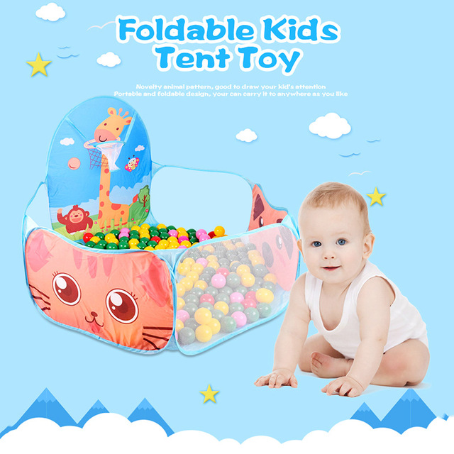 Portable Baby Playpen Toy Tents Outdoor Indoor Ball Pool Play Tent Kids Safe Foldable Playpens Game Pool Of Balls For Kids Gifts