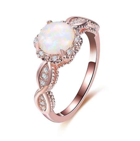 BOAKO Elegant Rainbow Opal Ring Fashion White CZ Wedding Jewelry Rose Gold Filled Engagement Promise Rings for Women anillos, Silver
BOAKO Elegant Rainbow Opal Ring Fashion White CZ Wedding Jewelry Rose Gold Filled Engagement Promise Rings for Women anillos, Silver