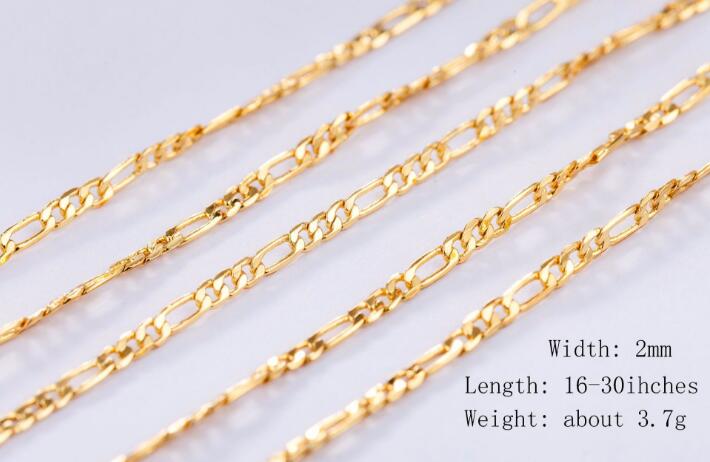 18K gold plating Silver Glossy face flat chain 3/1 Necklace 2MM mixed size 16 18 20 22 24 26 28 30 inch fashion men women Necklace
18K gold plating Silver Glossy face flat chain 3/1 Necklace 2MM mixed size 16 18 20 22 24 26 28 30 inch fashion men women Necklace