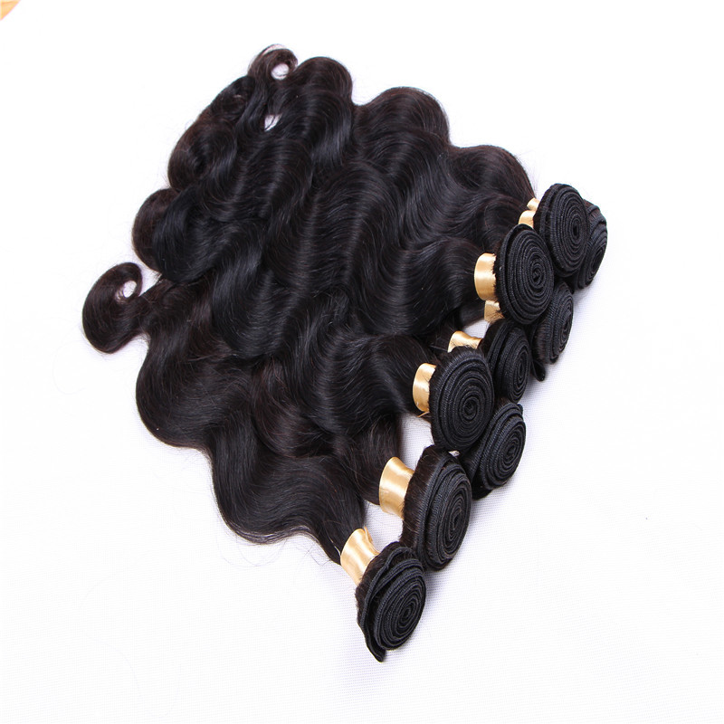 Elibess Brand brazilian virgin hair bundles human hair Body wave weave Natural Color, 100gr one piece & 4pcs Lot, Free DHL