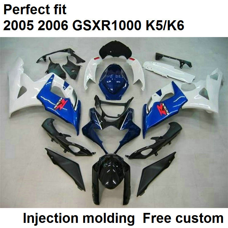 High quality fairings for Suzuki GSXR1000 2005 2006 white blue black injection molded fairing kit GSXR1000 05 06 WI56, Same as picture
High quality fairings for Suzuki GSXR1000 2005 2006 white blue black injection molded fairing kit GSXR1000 05 06 WI56, Same as picture