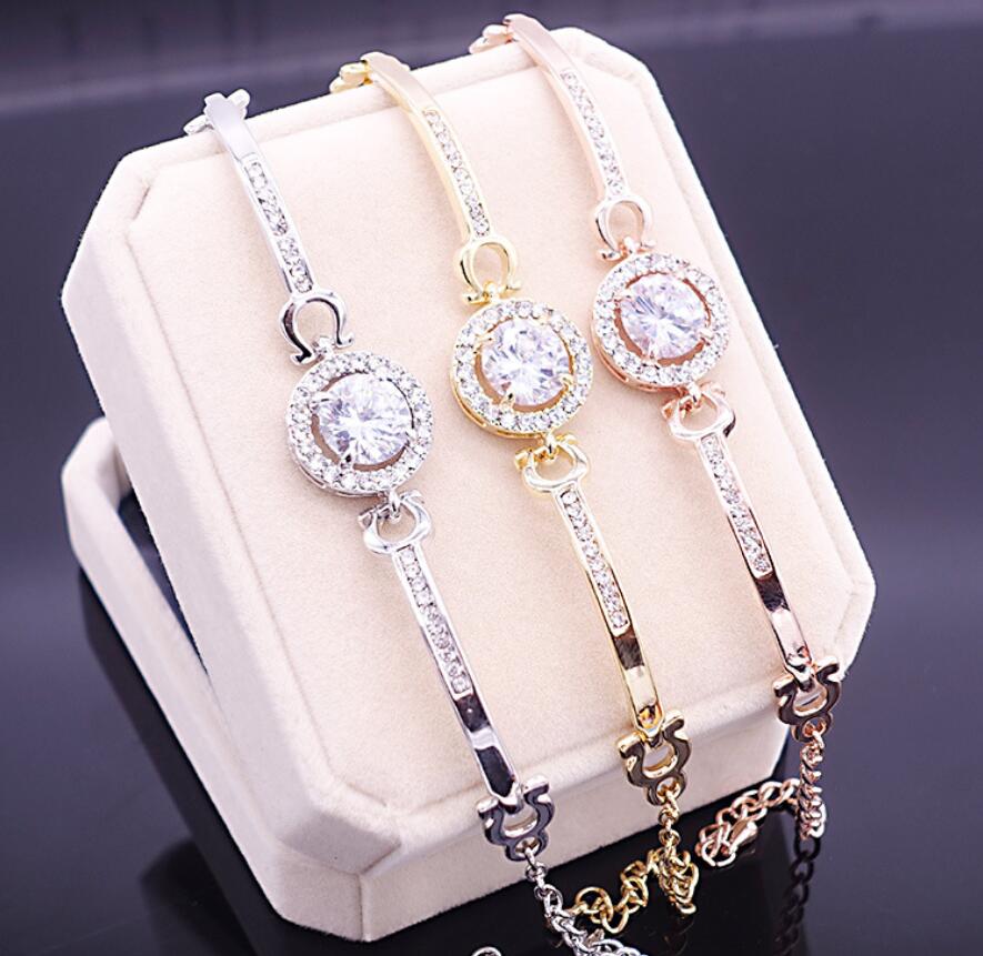 New Arrival Korean Cute Luxury Jewelry 18K White&Rose&Gold Filled Multi Color CZ Crystal Hot Women Bracelet Chain for Lovers' Gift
New Arrival Korean Cute Luxury Jewelry 18K White&Rose&Gold Filled Multi Color CZ Crystal Hot Women Bracelet Chain for Lovers' Gift