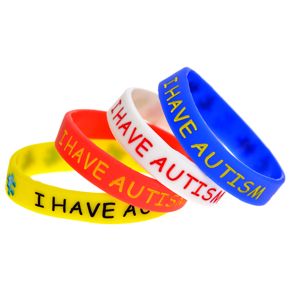 1PC I have Autism Silicone Wristband for Kid Carry This Message As A Reminder in Daily Life
