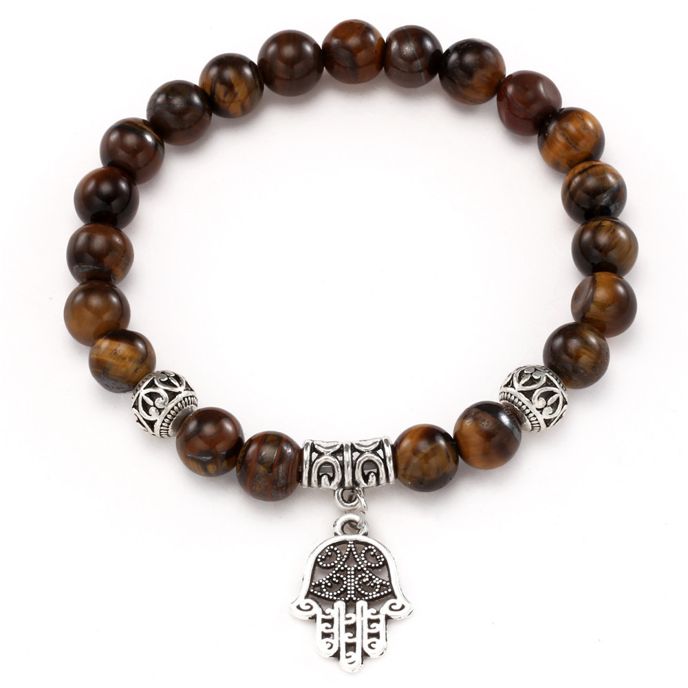 High Quality Tiger Eye Buddha Crown Love Pendant Bracelets Natural Stone Lava Round Beads Elasticity Rope For Men
High Quality Tiger Eye Buddha Crown Love Pendant Bracelets Natural Stone Lava Round Beads Elasticity Rope For Men