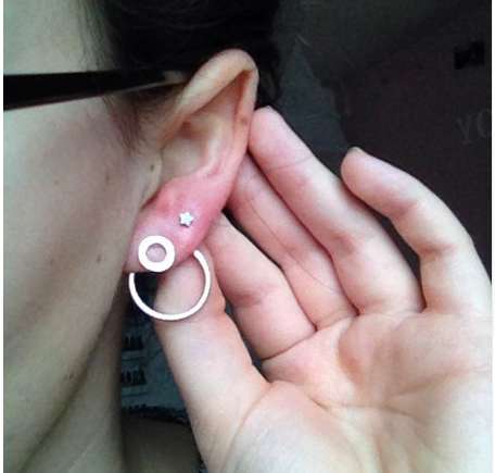 Surgical Steel Heart Star Lip Bar Labret Ring Hoop Helix Cartilage Tragus Stud Daith Ear Studs Body Piercing Jewelry