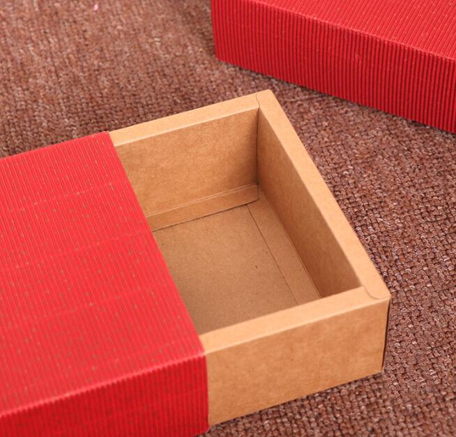 Kraft Candy Gift Box Drawer Shaper Favor Box edding Favors Gift Box Chocolate Bag For Gifts Baby Shower