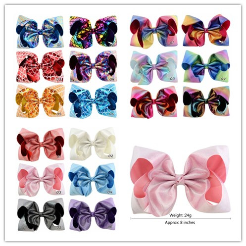 3 Styles New Design 8 Inch Laser Rainbow Leather Large Hair Bow On Clip JOJO Bows Kid Girl Mermaid Sequins Jumbo Hair Clip, Message color(laser cloth)
3 Styles New Design 8 Inch Laser Rainbow Leather Large Hair Bow On Clip JOJO Bows Kid Girl Mermaid Sequins Jumbo Hair Clip, Message color(laser cloth)
