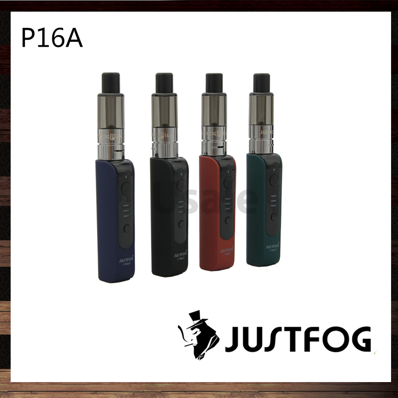 Justfog P16A Starter Kit With Built-in 900mAh Battery 1.9ml P16A Clearomizer Variable Output Voltage in 3 Levels 100% Original, Blue
Justfog P16A Starter Kit With Built-in 900mAh Battery 1.9ml P16A Clearomizer Variable Output Voltage in 3 Levels 100% Original, Blue