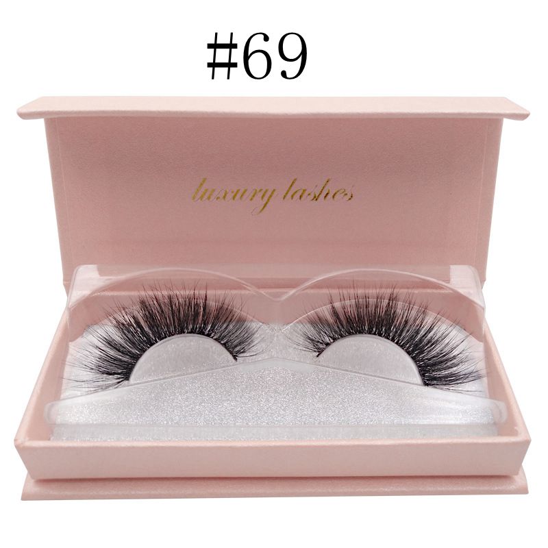 1 Pair natural long eyelashes 1 box 3d false eyelashes mnk 3d lashes volume soft lashes eyelash extension J1628