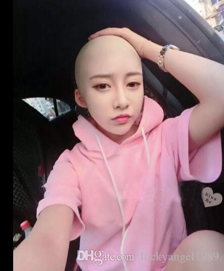 New human mask crossdress silicone female unisex head mask halloween cosplay without hair latex bareheaded monk head mask