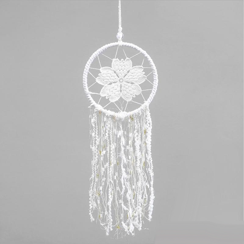 White Dreamcatcher Flower Wind Chimes with Strip Tassel Dream Catcher Wedding Party Hanging Decoration Home Ornament
White Dreamcatcher Flower Wind Chimes with Strip Tassel Dream Catcher Wedding Party Hanging Decoration Home Ornament