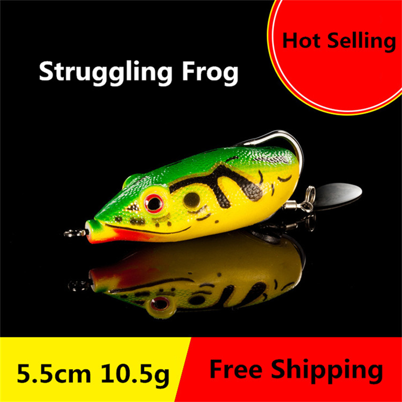 Ray Struggling Frog Snakehead Fishing Lure 5.5cm 10.5g bionic False Frog Spinnerbaits Soft Bait
Ray Struggling Frog Snakehead Fishing Lure 5.5cm 10.5g bionic False Frog Spinnerbaits Soft Bait