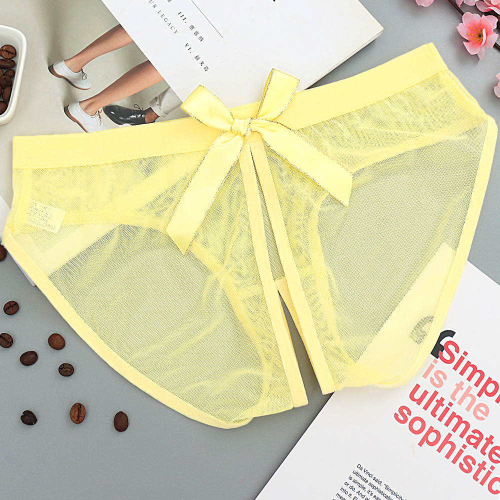 Women Open Crotch Underwear sexy panties seethrough bow Briefs Female Mesh intimates Charmming Low bragas 5005n
Women Open Crotch Underwear sexy panties seethrough bow Briefs Female Mesh intimates Charmming Low bragas 5005n