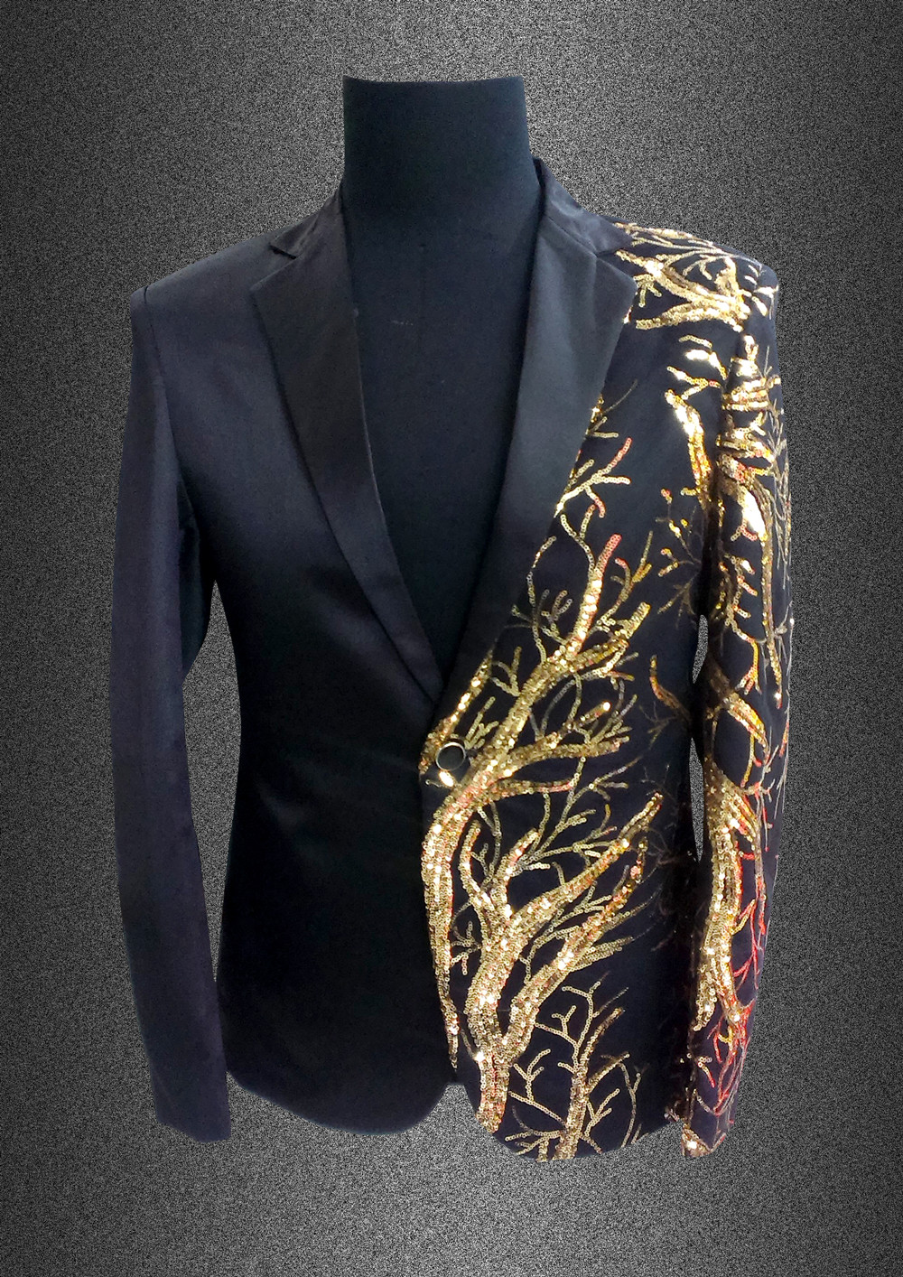 Men fashion jacket singer dancer wear Custom male sequins stage blazer prom party outfit coat bar star concert costumes nightclub Costume