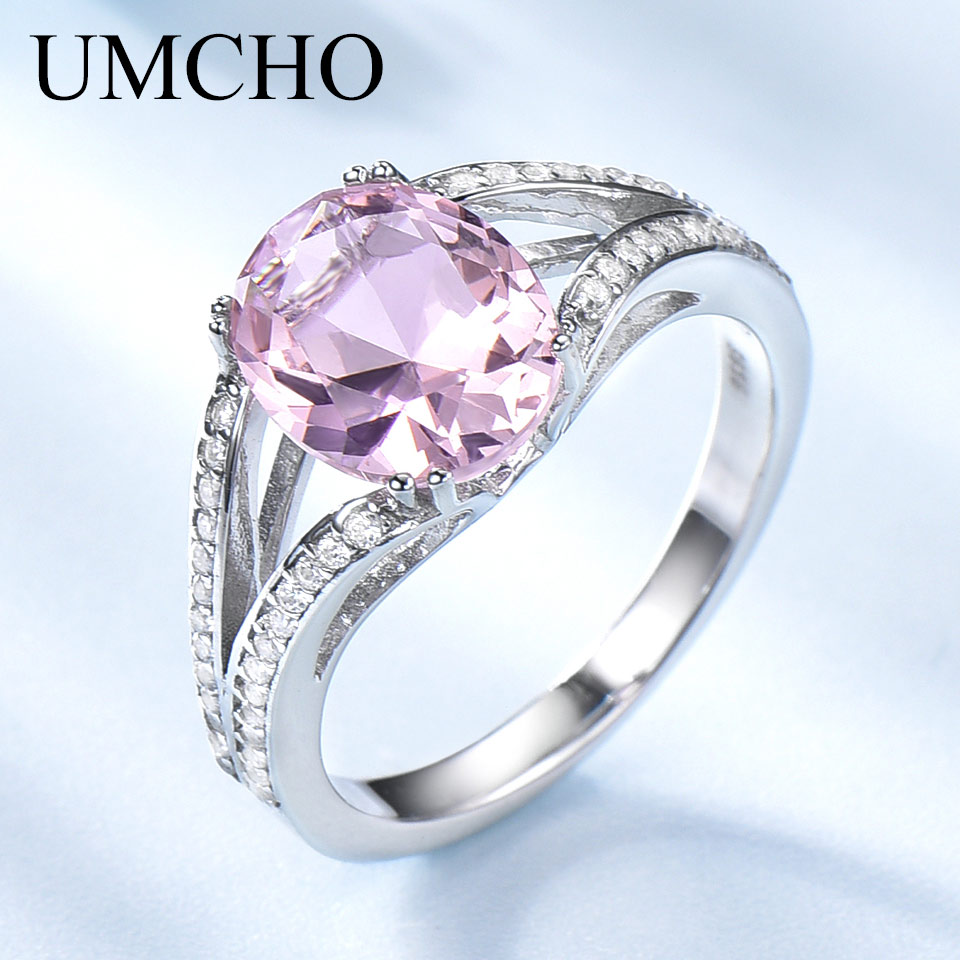 UMCHO Real 925 Sterling Silver Jewelry Created Oval Pink Tourmaline Rings Wedding Band Cocktail Rings For Women Fine Jewelry
UMCHO Real 925 Sterling Silver Jewelry Created Oval Pink Tourmaline Rings Wedding Band Cocktail Rings For Women Fine Jewelry