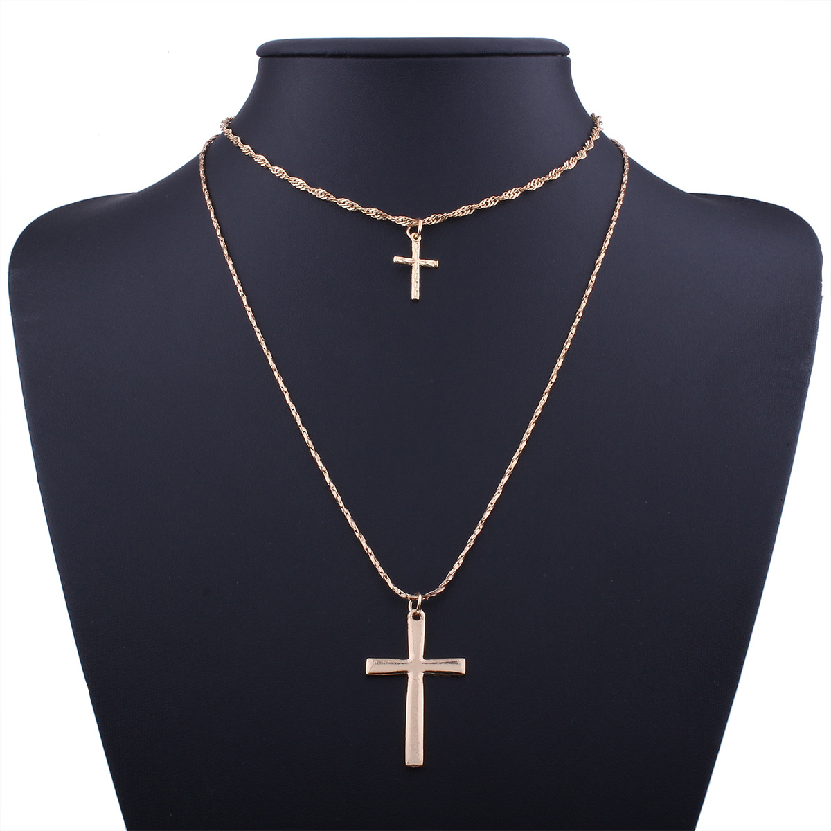 New classic, simple religious elements, Cross Pendant Necklace, short necklace jewelry, two piece set., Silver
New classic, simple religious elements, Cross Pendant Necklace, short necklace jewelry, two piece set., Silver