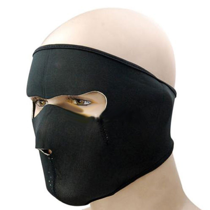 Winter Exercise Mask Cycling Full Face Ski Mask Windproof Outdoor Bicycle Bike Running Black