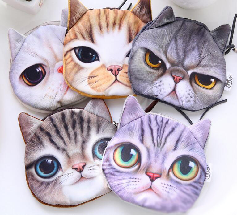 3D Cartoon Cats Face Zipper Coin Purses Wallets Mini Bag Pouch Girls Clutch Change Coin Case, Red;black
3D Cartoon Cats Face Zipper Coin Purses Wallets Mini Bag Pouch Girls Clutch Change Coin Case, Red;black