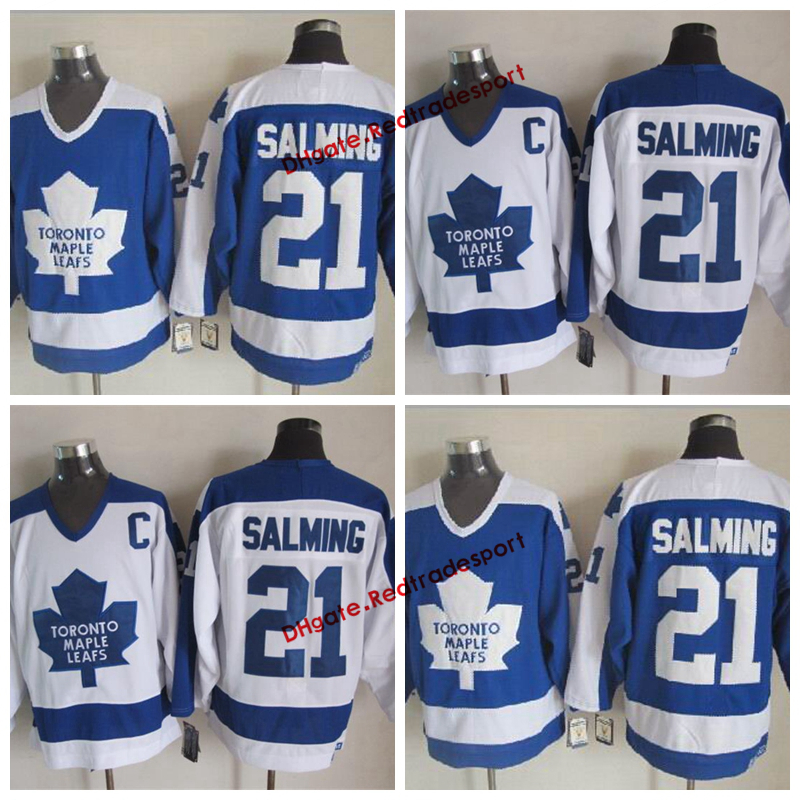 Vintage Toronto Maple Leafs Borje Salming Hockey Jerseys Home Blue Mens Cheap Classic #21 Borje Salming Stitched Hockey Shirts C Patch, Black;red
Vintage Toronto Maple Leafs Borje Salming Hockey Jerseys Home Blue Mens Cheap Classic #21 Borje Salming Stitched Hockey Shirts C Patch, Black;red