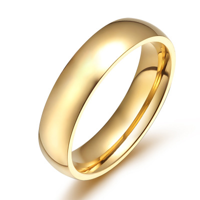 Simple personality smooth fashion titanium steel ring classic wedding ring men and women models gold retail wholesale
Simple personality smooth fashion titanium steel ring classic wedding ring men and women models gold retail wholesale
