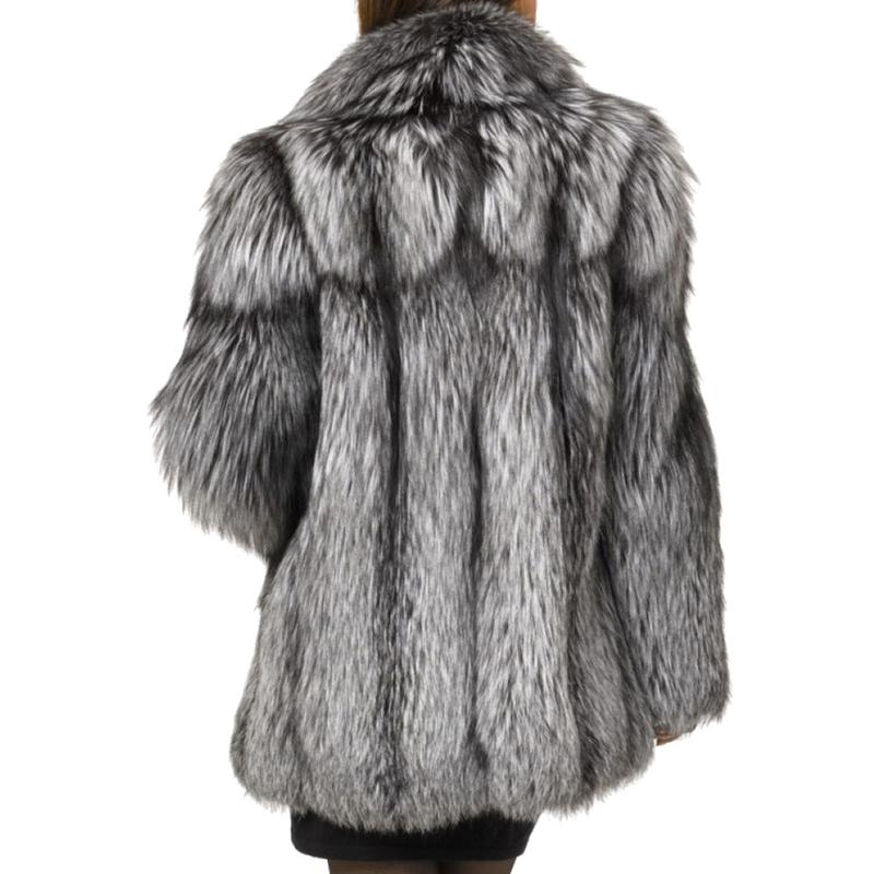 S-4Xl Mink Coats Women Winter New Fashion Pink FAUX Fur Coat Elegant Thick Warm Outerwear Fake Fur Jacket Chaquetas