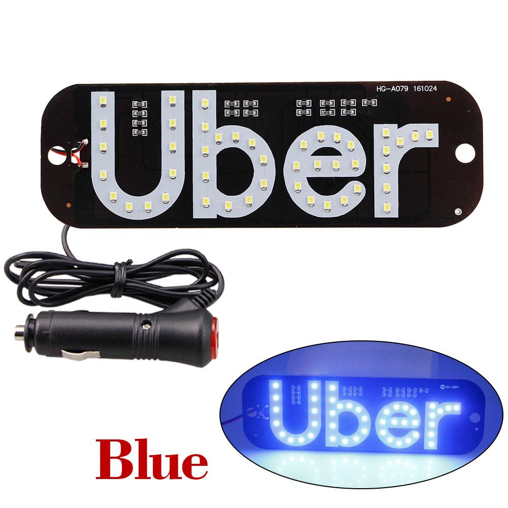 1pc Uber Panel Light Sign 12V Led car light Windscreen Cab indicator inside Lamp with Cigarette lighter от DHgate WW