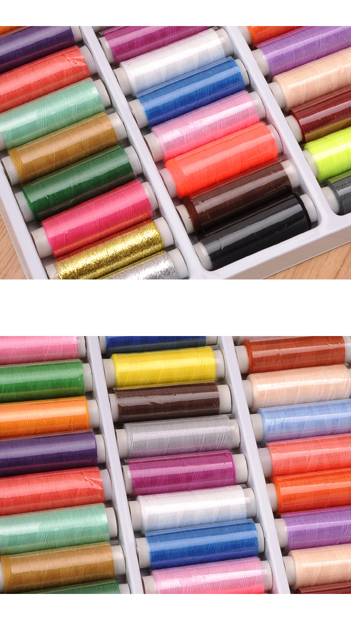 39rollset NO402 Mixed Color Sewing Thread SpolyesterSewing Supplies For Hand Machine Thread to sew 4018224