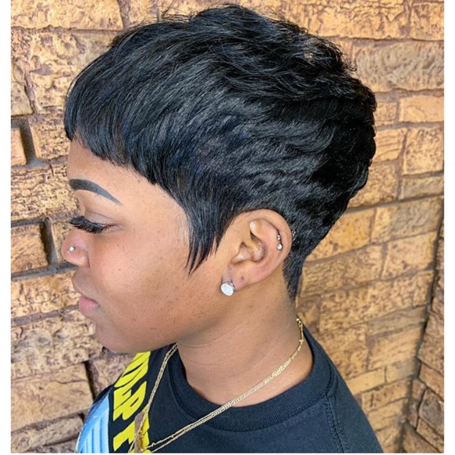 Hotselling Short Bob Wigs For Black Women natural wave Wig 4inch 100% Human Hair full lace front Wigs