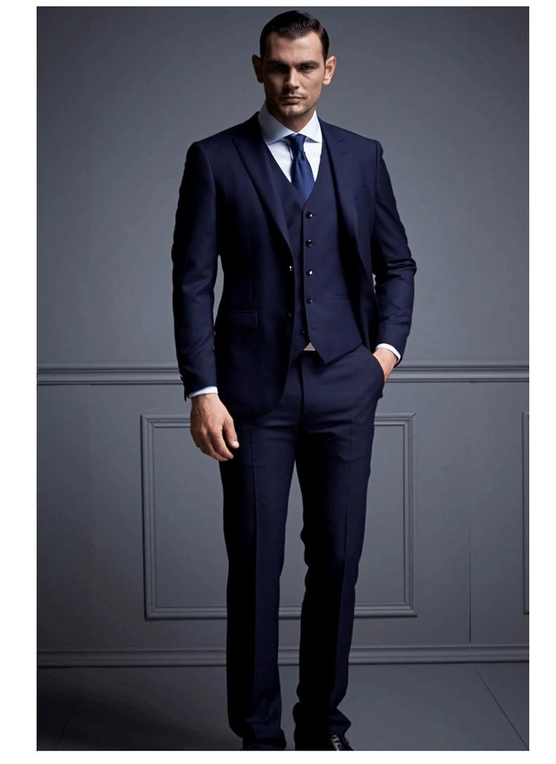 Custom Design High Quality Men's business suit Notched Lapel Navy Blue Groom Tuxedos Men Party Groomsmen Suits(Jacket+Pants+Tie+Vest)NO;261, Same as image
Custom Design High Quality Men's business suit Notched Lapel Navy Blue Groom Tuxedos Men Party Groomsmen Suits(Jacket+Pants+Tie+Vest)NO;261, Same as image