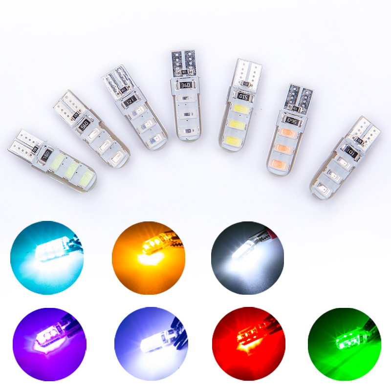 100pcs Car LED T10 w5w led bulb 194 w5w Canbus 6SMD 5730 t10 Silicone LED Light No Error Parking License Plate lamp car styling
100pcs Car LED T10 w5w led bulb 194 w5w Canbus 6SMD 5730 t10 Silicone LED Light No Error Parking License Plate lamp car styling