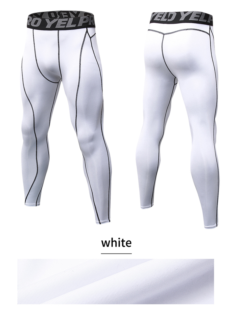 Men GYM Compression Bodybuilding Pantalones Hombre Fitness Tights Trousers Sweat Pants For Men Sport Running Leggings
