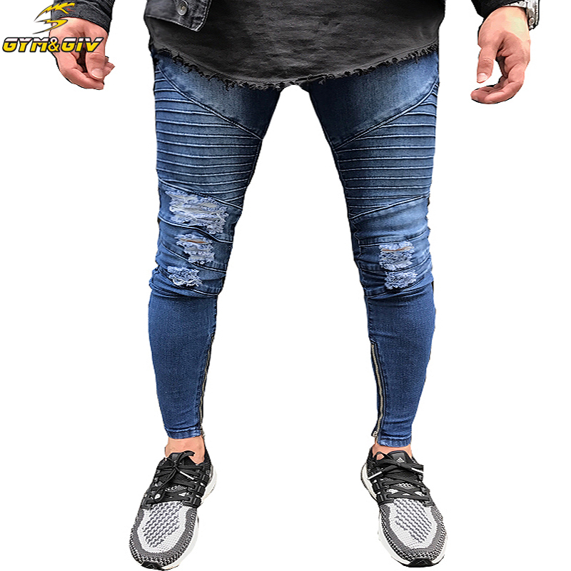 Mens Ripped Biker Jeans Men Cotton blue Slim Fit Motorcycle Jeans Men's Skinny Hole Denim Joggers Pants Plus Size, Picture color 1
Mens Ripped Biker Jeans Men Cotton blue Slim Fit Motorcycle Jeans Men's Skinny Hole Denim Joggers Pants Plus Size, Picture color 1