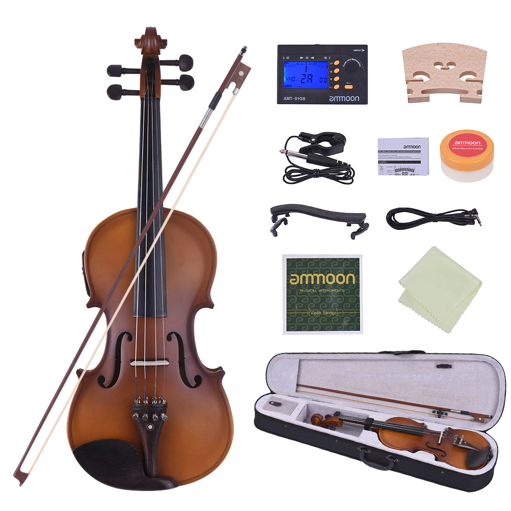 wholesale Full Size 4/4 Acoustic Electric Violin Fiddle Solid Wood Body Ebony Fingerboard Pegs Chin Rest Tailpiece
wholesale Full Size 4/4 Acoustic Electric Violin Fiddle Solid Wood Body Ebony Fingerboard Pegs Chin Rest Tailpiece
