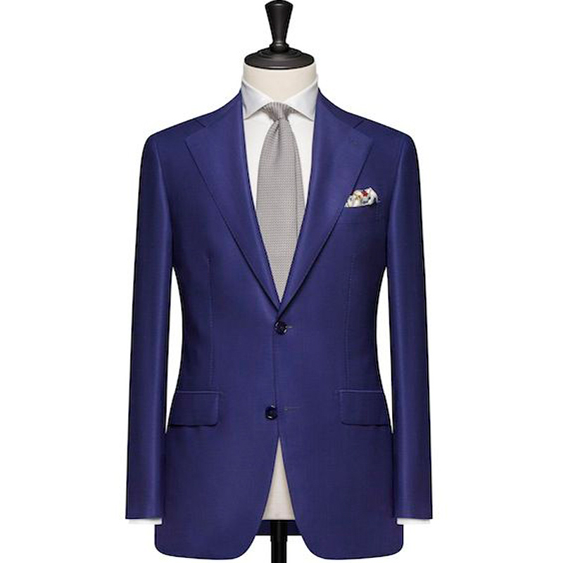 2018 Blue Buiness Men Suits Notched Lapel Two Button Wedding Groom Tuxedos Two Piece Groomsmen Suits (Jacket + Pants, Same as image
2018 Blue Buiness Men Suits Notched Lapel Two Button Wedding Groom Tuxedos Two Piece Groomsmen Suits (Jacket + Pants, Same as image