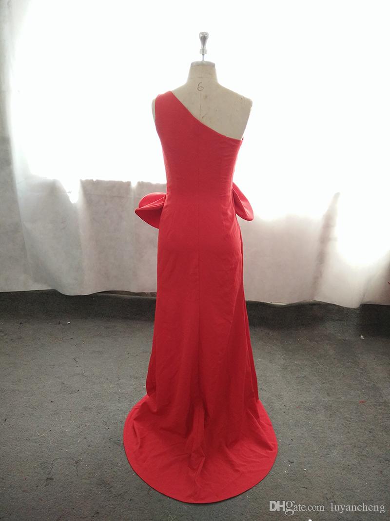 Red One Shoulder Mermaid African Bridesmaid Dresses Ruffles Waist Appliques Beaded Gold Bridesmaid Dress Plus Size Wedding Guest Gowns