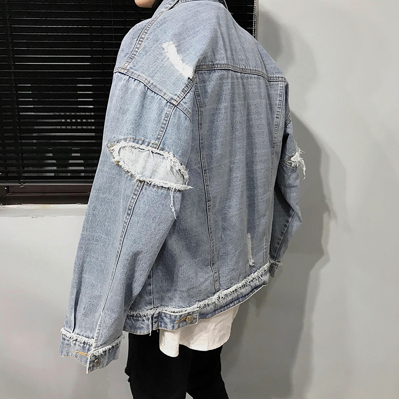 2018 Autumn New Men's Solid Color Long-sleeved Cotton Wild Fashion Youth Simple Business Casual Denim Jacket Personality, Blue
2018 Autumn New Men's Solid Color Long-sleeved Cotton Wild Fashion Youth Simple Business Casual Denim Jacket Personality, Blue