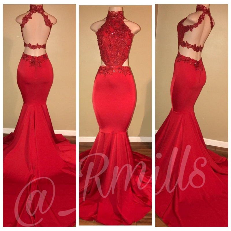 2018 High Neck Lace Appliques Mermaid Prom Dresses Halter Neck Cutaway Sides Criss Cross Back Sequins Beaded Long Evening Gowns Custom Made, Lavender
2018 High Neck Lace Appliques Mermaid Prom Dresses Halter Neck Cutaway Sides Criss Cross Back Sequins Beaded Long Evening Gowns Custom Made, Lavender