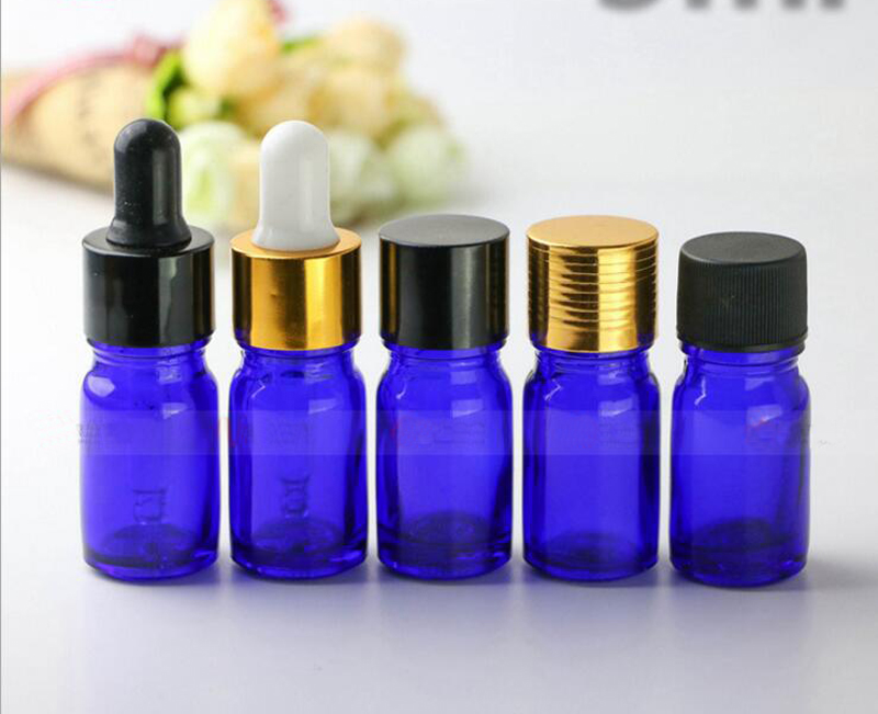 Hot Sale 5ml Blue Dropper Glass Bottles Mini Essential Oil Glass Container With Gold Black Screw Cap 960pcs/carton
Hot Sale 5ml Blue Dropper Glass Bottles Mini Essential Oil Glass Container With Gold Black Screw Cap 960pcs/carton