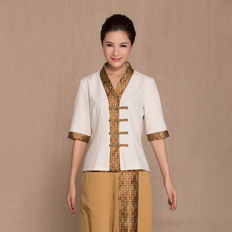 Health care clothing foot bath work Uniform suits SPA technician Thailand Massage garment Beautician Overalls Hospital Nurse Health Sauna