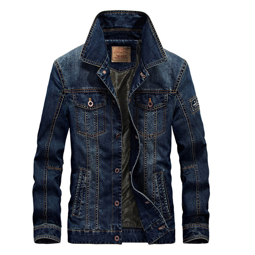 Free Shipping New Winter Jeans Jacket, Men's Casual Coat, Large Size Extra Thick Cotton Jacket. Cxy105-118