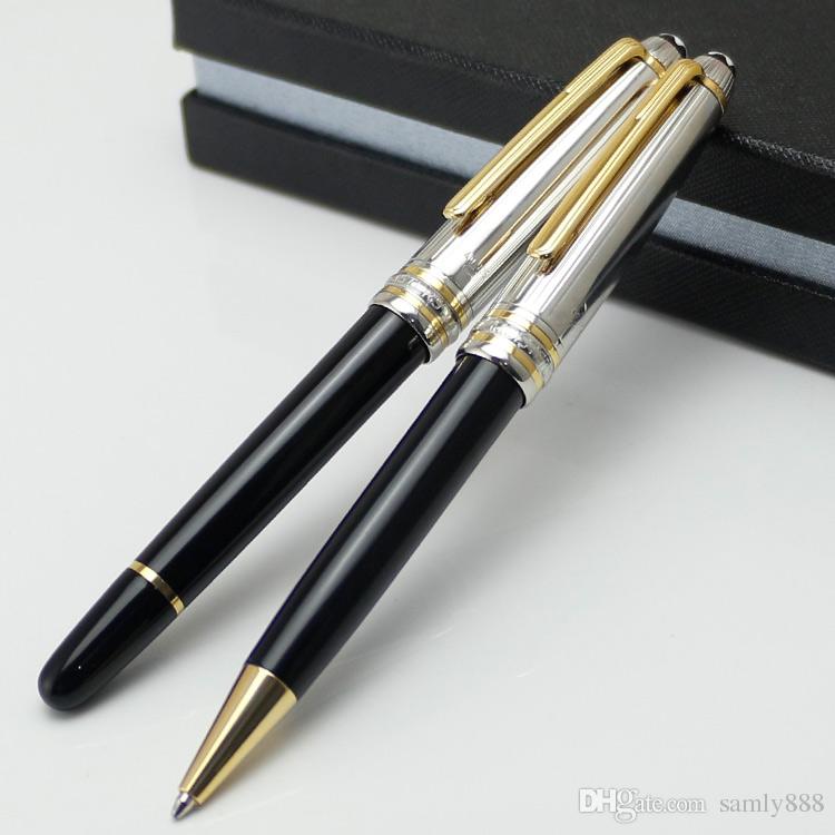 Unique design #163 black silver and gold clip Rollerball pen /Ballpoint pen school office luxury MB brand pens black ink for writing, Option
Unique design #163 black silver and gold clip Rollerball pen /Ballpoint pen school office luxury MB brand pens black ink for writing, Option