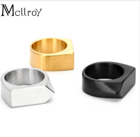 Mcllroy Fashion Men Titanium Steel Rings Bijoux Man Rings Black Wedding Jewelry Anillos De Hombre Christmas Gift Drop Shipping
Mcllroy Fashion Men Titanium Steel Rings Bijoux Man Rings Black Wedding Jewelry Anillos De Hombre Christmas Gift Drop Shipping