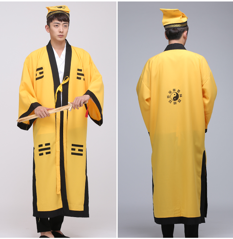 Chinese ancient Taoist cosplay performance zombie costume Maoshan Taoist costume Chinese priest costume halloween costumes men