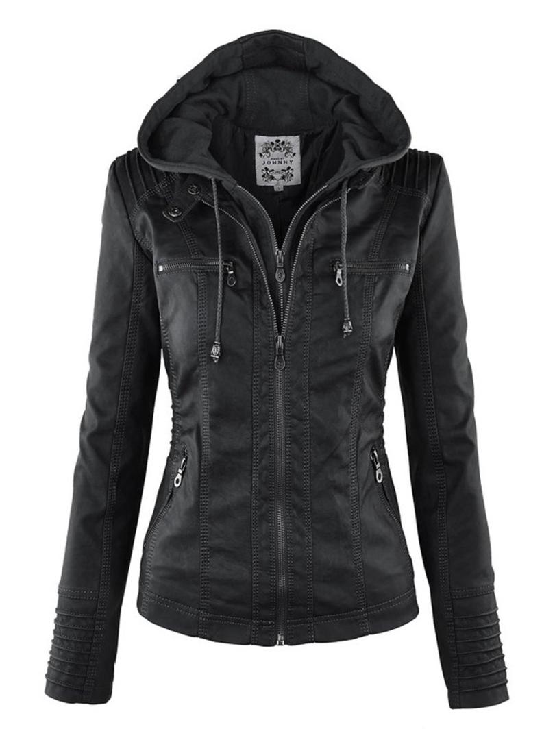 Gothic faux leather Jacket Women hoodies Winter Autumn Motorcycle Jacket Black Outerwear faux leather PU 2018 Coat HOT
Gothic faux leather Jacket Women hoodies Winter Autumn Motorcycle Jacket Black Outerwear faux leather PU 2018 Coat HOT