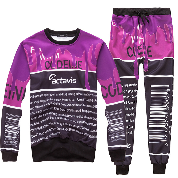 New 2017 coffee letter actavis print Sweatshirts suit tracksuit men/women black white joggers hoodies harajuku suit 2piece Free shipping
New 2017 coffee letter actavis print Sweatshirts suit tracksuit men/women black white joggers hoodies harajuku suit 2piece Free shipping
