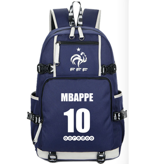 Kylian Mbappe backpack France player day pack Football star school bag Leisure packsack Quality rucksack Sport schoolbag Outdoor daypack
Kylian Mbappe backpack France player day pack Football star school bag Leisure packsack Quality rucksack Sport schoolbag Outdoor daypack