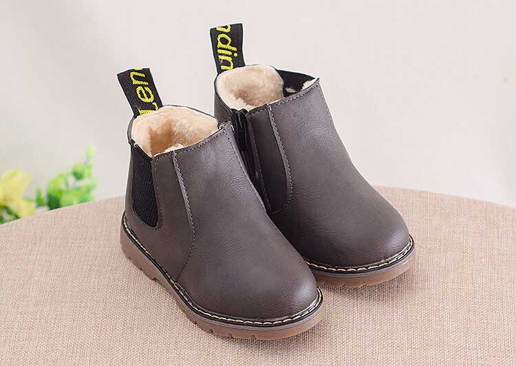 Kids Ankle Boots Girls Boys Fashion Boots With Velvet Warm Autumn Martin Boots Children Winter Shoes Footwear #47