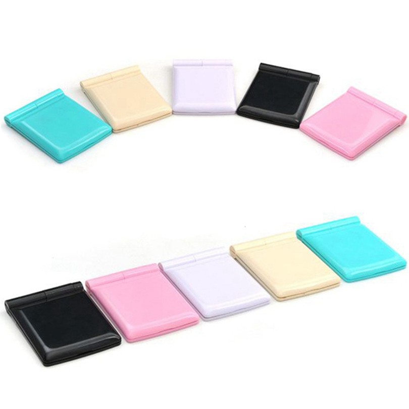 Led Makeup With 8 LED Lamps Cosmetic Folding Portable Compact Pocket Hand Mirror Make Up Under Lights