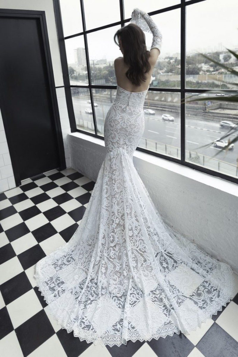 Sexy Mermaid Dresses Sweetheart Julie Vino Long Sleeve Gowns Vestidos De Noiva Beach Lace Wedding Dress 0505 0505